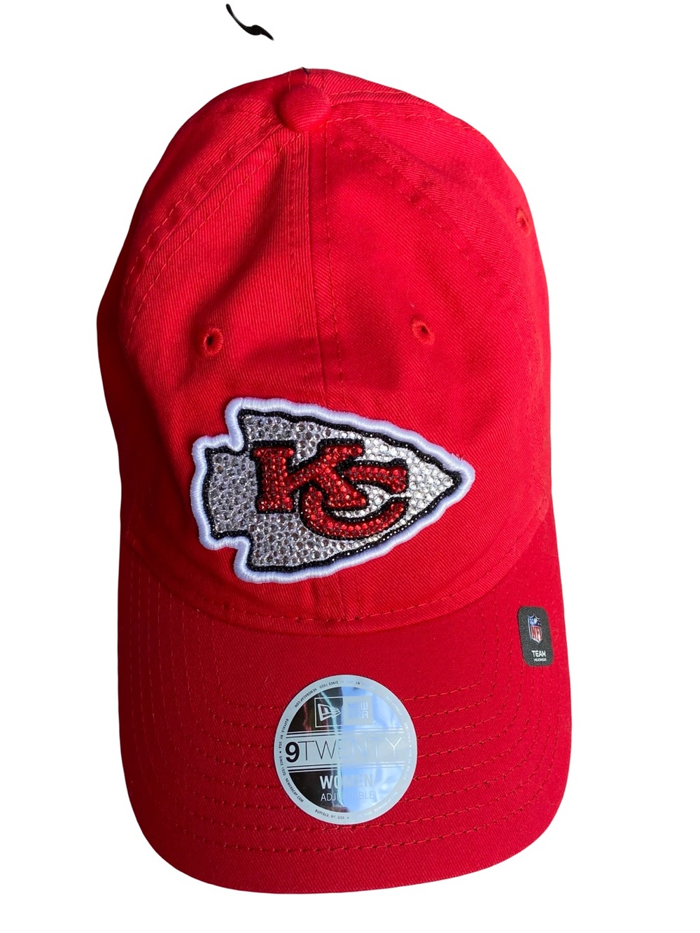 New Era Kansas City Chiefs Red Baseball Cap with Rhinestone Logo